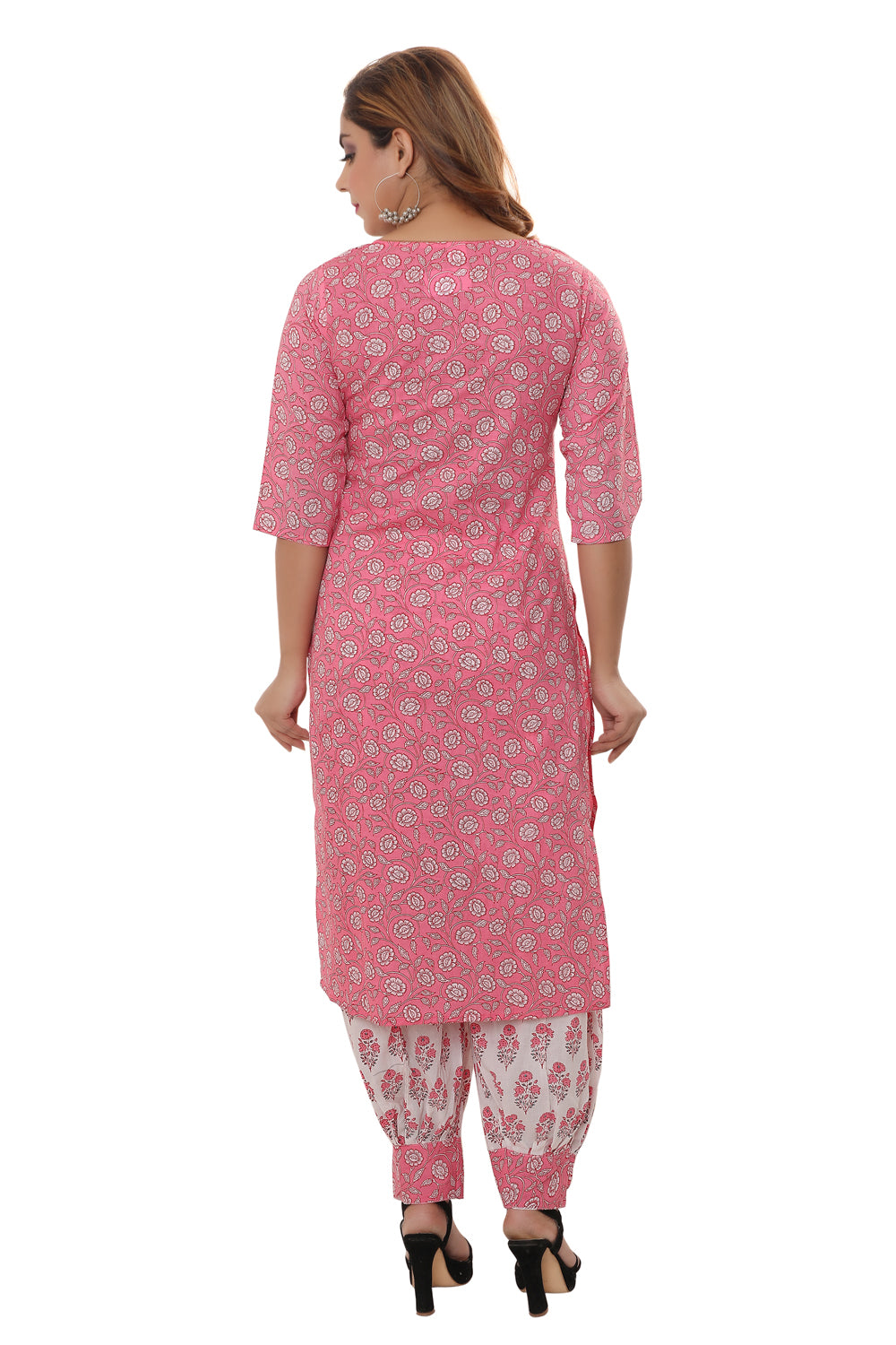 Designer heavy Cotton kurti with Afghani Dhoti