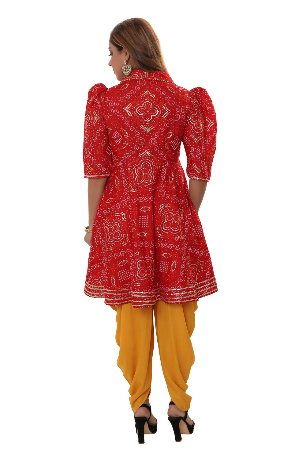 Designer Indo-western top & Dhoti set