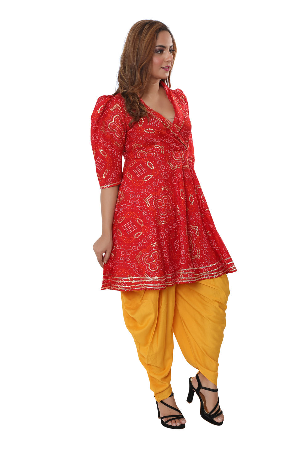 Designer Indo-western top & Dhoti set